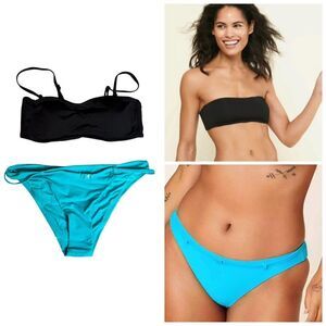 Andie Swim 2 Piece Bikini Set The Rio Top & The Riviera Bottom Size Small NEW